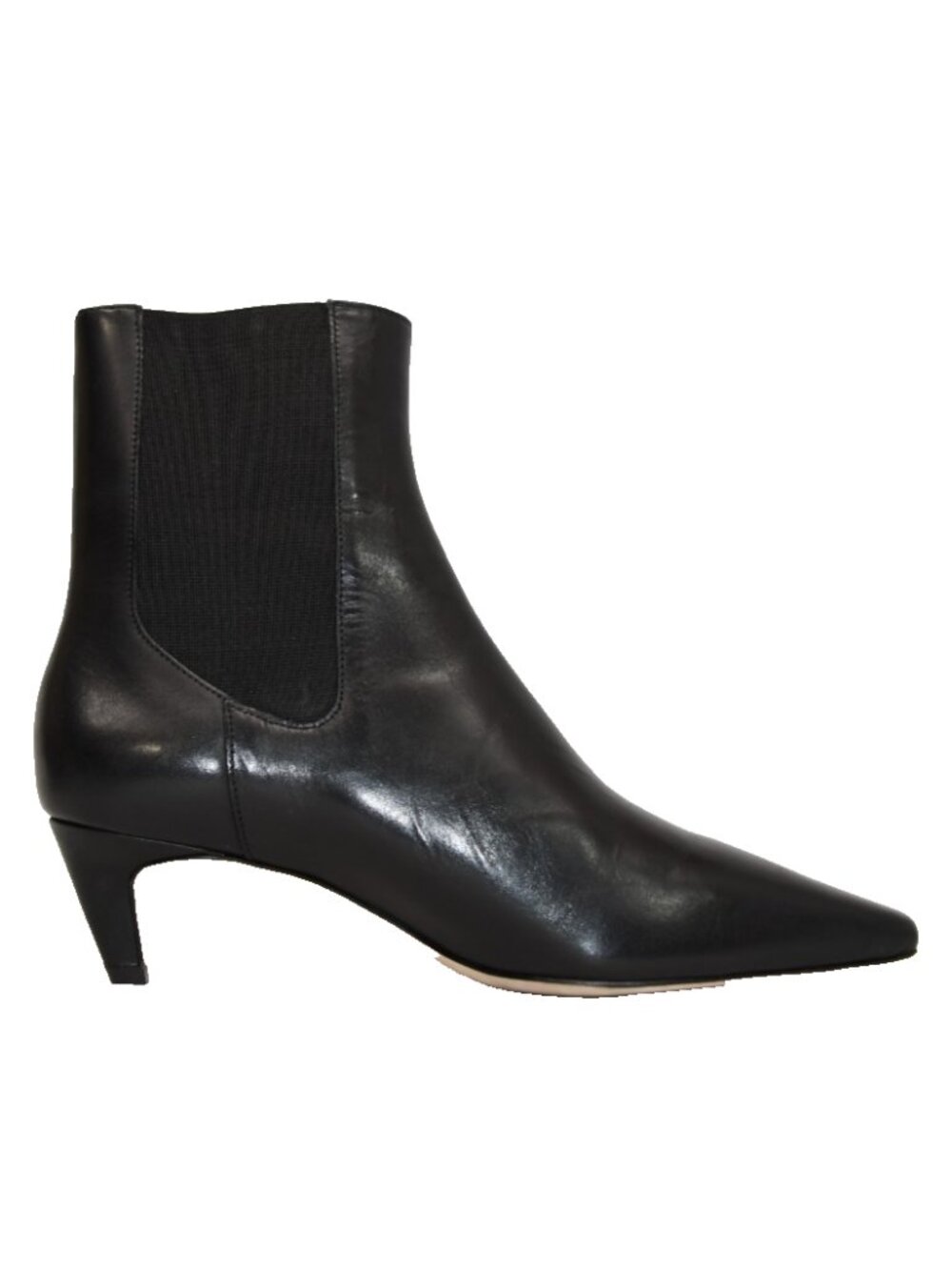 New! Reformation Roberta Ankle Boots Size 9 Black Leather DD469A - Picture 4 of 7
